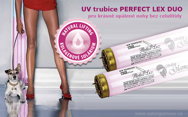 UV trubice PERFECT LEX DUO pro krásně opálené nohy bez celulitidy - Salon Glamour Znojmo